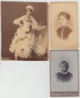 cca 1870-1900 9 db érdekes vizitkártya méretű fotó