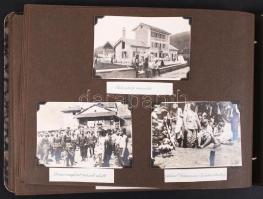 1914-1918 Egy, az I. vh-ban szolgálatot teljesítő katona felvételei a katonaéletről, 9x12 cm és enné...