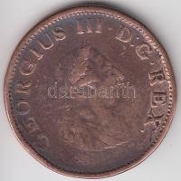 Írország/Hibernia 1805. 1 Farthing Cu "III. György" T:3 Ireland/Hibernia 1805. 1 Farthing Cu "George III" C:F