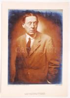 cca 1920-1930 Horovitcz Béla: Férfi képmás, vintage alkotás, a Magyar Fotográfia műmelléklete, 29x20 cm.