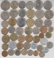 Szerbia/Jugoszlávia 1953-2008. 48db különböző fémpénz T:1-,2,2- Serbia/Yugoslavia 1953-2008. 48pcs of different metal coins C:AU,XF,VF