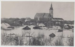 cca 1940 Kerny István (1879-1963) két reprodukciója a szegedi árvízről, jelzetlen, a szerző hagyaték...