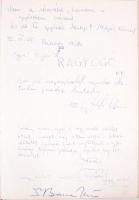 1972 Budapest, V. Országos plakátkiállítás vendégkönyve, többek között Bor Pál, Somogyi János, Kovác...