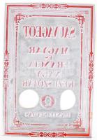 1937 Sauvageot Magyar és francia nagy kézi szótár, Dante kiadás nyomdaelem.