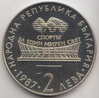 Bulgária 1987. 2L "Ritmikus sportgimnasztika VB" T:PP Bulgaria 1987. 2 Leva "13th World Eurythmic Championship" C:PP