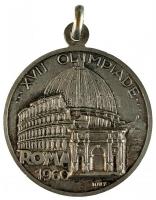 Olaszország 1960. "XVII. Olimpia Róma 1960" ezüstözött fém emlékérem (32mm) T:2
Italy 1960...