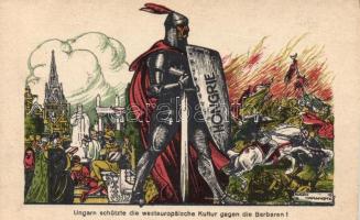 'Ungarn schützte die westeuropäische Kultur gegen die Barbaren' irredenta s: Haranghy Jenő