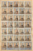 808 db (4 féle) okmánybélyeg kis berakóban (8.660)