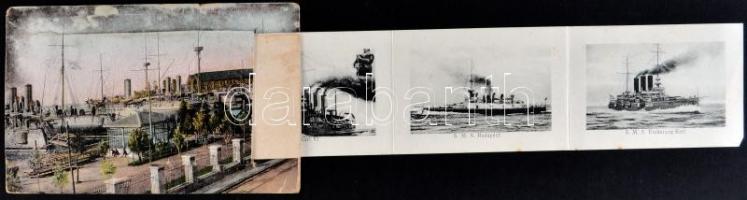Pola, K.u.K. navy, battleships, leporellocard (EK)