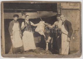 1919 Zeland János mészáros, a mesterénél való felszabadulása alkalmából, 18x12 cm.