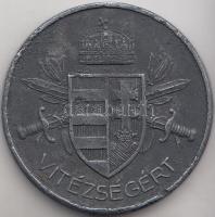 1939. "Magyar Kis Ezüst Vitézségi Érem" hadifém kitüntetés mellszalag nélkül T:2- (fül let...