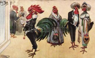 Cock, chicken, s: Arthur Thiele