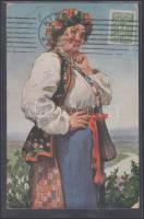 5 db régi, orosz képeslap / 5 Russian postcards: Saint Petersburg: Grand Peterhof Palace, Novgorod: ...