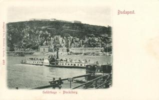 Budapest, Duna, Gellérthegy, gőzhajó