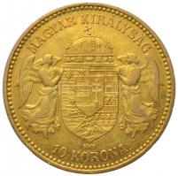 1898. 10K Au "Ferenc József" Körmöcbánya (3.39g/0.900) T:2,2- kis ph.
Hungary 1898. 10 Kor...