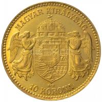 1908. 10K Au "Ferenc József" Körmöcbánya (3.39g/0.900) T:2,2- kis ph.
Hungary 1908. 10 Kor...