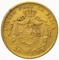 Belgium 1871. 20Fr Au (6.47g/0.900) "II. Lipót" T:2 kis ph.
Belgium 1871. 20 Francs Au (6....