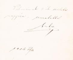 1914-1919 Vilma emlékkönyve, 30 bejegyzéssel, aláírással, 16x12 cm, vászon kötés, zárral