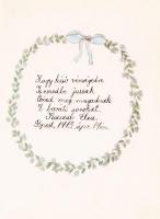 1914-1919 Vilma emlékkönyve, 30 bejegyzéssel, aláírással, 16x12 cm, vászon kötés, zárral