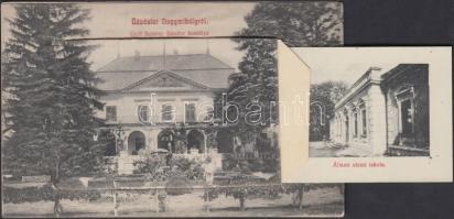 Nagymihály Gróf Sztáray Sándor kastélya, leporello, benne Landesman Vilmos gőzmalma és villanytelepe...