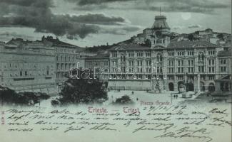 1897 Trieste, Piazza Grande / square (small tear)