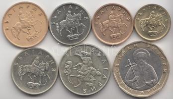 Bulgária 1999-2002. 1s - 1L 7klf T:1,2
Bulgaria 1999-2002. 1 stotinka - 1 Lev C:Unc,XF