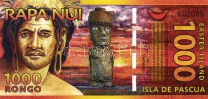 Húsvét szigetek 2011. 1000R T:I Easter Island 2011. 1000 Rongo C:UNC