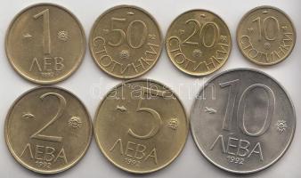 Bulgária 1992. 10s - 10L 7klf T:1 Bulgaria 1992. 10 stotinka - 10 Lev C:Unc