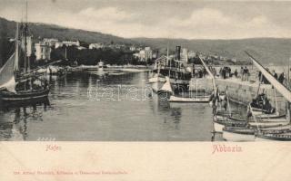 Abbazia, port, ships