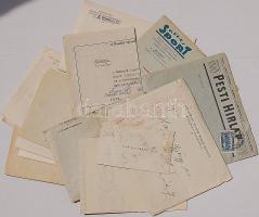 Egy sportujságíró magyar és külföldi megbízásai, akkreditációi, belépői, stb. a huszas-negyvenes évekből