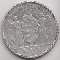 1930. 5P Ag "Horthy-jobbra" T:3 Adamo P8