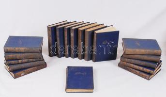 Alexander Dumas művei, könyvsorozat, Bp., 1927, Gutenberg Könyvkiadó Vállalat. Vászon kötés, 18 db.
