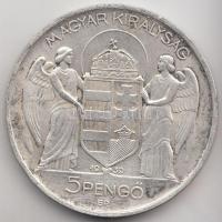 1939. 5P Ag "Horthy-balra" T:2- Adamo P8.2