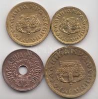 Jugoszlávia 1938. 25P + 50P + 1D + 2D T:1-,2
Yugoslavia 1938. 25 Para + 50 Para + 1 Dinar + 2 Dinar ...