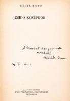 Roth, Cecil: Zsidó középkor. Bp., Magyar zsidók Pro Palestina Szövetsége. Kartonál, széteső állapotb...