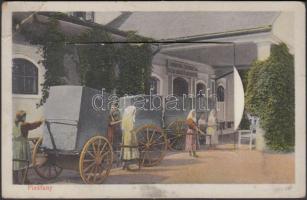 Pöstyén, Piestany; carriages, leporellocard (EB)