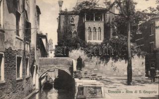 Venice, Venezia; Riva di S. Gregorio