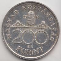 1992. 200Ft Ag "MNB" T:2 Adamo F13