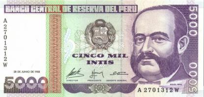 Peru 1987. 100I + 5000I + 10.000I T:I
Peru 1987. 100 Intis + 5000 Intis + 10.000 Intis C:UNC  
Kraus...