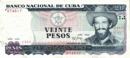 Kuba 1990-1991. 20P T:III
Cuba 1990-1991. 20 Pesos C:F
Krause 105, 110