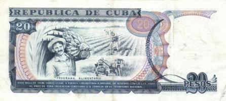 Kuba 1990-1991. 20P T:III
Cuba 1990-1991. 20 Pesos C:F
Krause 105, 110