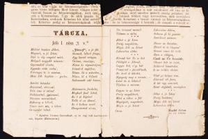 1879, Ócsa, Szabó Géza evangélikus lelkész verse laptöredéken, gyászbeszéd kézírással