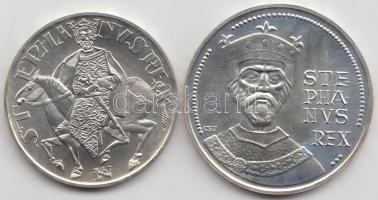 1972. 50Ft Ag + 100Ft Ag "Szt.István" pár T:BU