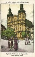 Nagyszombat, egyetemi templom a 18. században / church in the 19th century