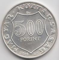 1994. 500Ft Ag "Kossuth Lajos" T:BU Dísztokban, tanúsítvánnyal.