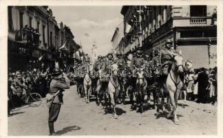 Szatmárnémeti, bevonulás / entry of the Hungarian troops