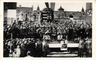 Nagyvárad, bevonulás, Horthy Miklós, Gróf Edelsheim Gyulai Ilona, Purgly Magdolna / entry of the Hungarian troops, vissza So. Stpl