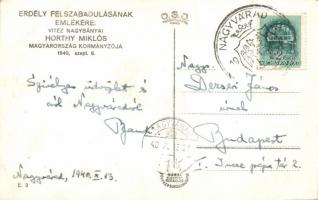 Nagyvárad, bevonulás, Horthy Miklós, Gróf Edelsheim Gyulai Ilona, Purgly Magdolna / entry of the Hun...