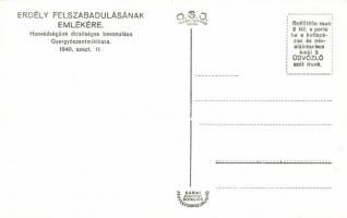 Gyergyószentmiklós, bevonulás / entry of the Hungarian troops