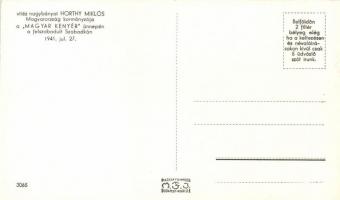 Szabadka, vitéz nagybányai Horthy Miklós és Purgly Magdolna a Magyar Kenyér ünnepén a felszabadult S...